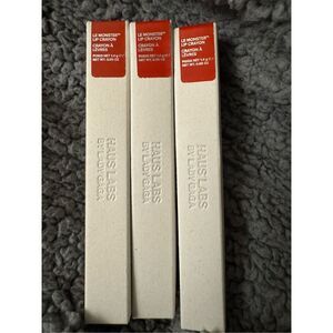 Le Monster Lip Crayon Vegan Lipstick and Lip Liner currant matte bundle